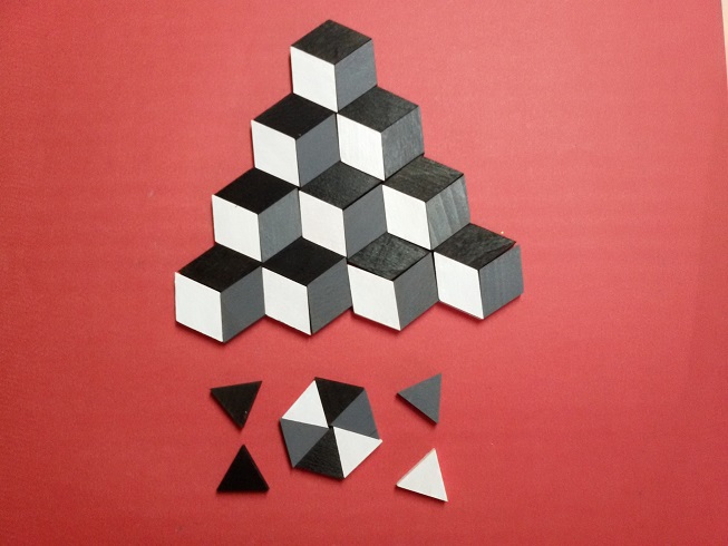 Ahşap Geometrik 3D Şekiller 40 parça