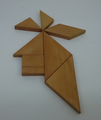 Tangram ve Üçgenler Naturel - Görsel 2