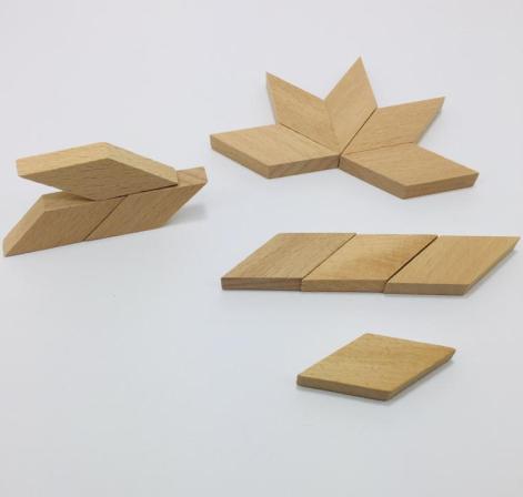 Ahşap Geometrik Şekiller Diamond