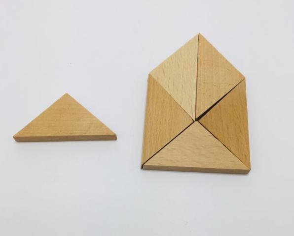 Ahşap Geometrik Şekiller Üçgenler